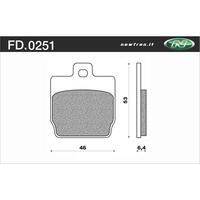 Newfren Rear Brake Pads for Yamaha YQ50 AEROX 2002-2009 >Organic