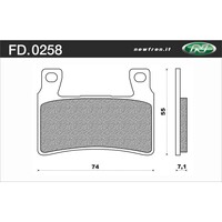 Newfren 1-FD0258-BT Brake Pads Tour Organic