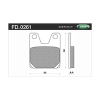 Newfren Rear Brake Pads for Yamaha YZF-R1 1998-2001 >Tour Organic