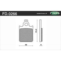 Newfren 1-FD0266-BE Brake Pads Organic