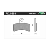 Newfren Rear Brake Pads for Derbi 125 BOULEVARD 2003-2004 >Dirt Race Sintered