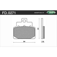 Newfren Front Brake Pads for Aprilia 125 MOJITO 2005-2012 >Organic