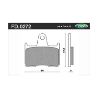Newfren Rear Brake Pads for Suzuki GSX-R1000 2001-2006 >Tour Sintered