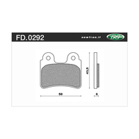 Newfren Front Brake Pads for Gas Gas EC50 BOY 2005 >Off Road Organic
