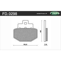 Newfren Rear Brake Pads for Gilera 200 RUNNER VXR 2002-2005 >Organic