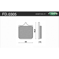 Newfren Front Brake Pads Benelli 1130 TNT CAFE RACER 43MM 2005-2006 >Tour Sint