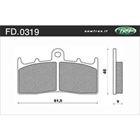 Newfren Front Brake Pads for Yamaha NXC125 CYGNUS 2006-2009 >Tour Sintered