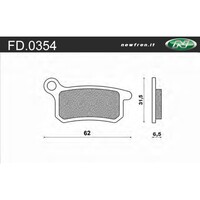 Newfren Front Brake Pads for Husqvarna CR65 2011-2012 >Off Road Sintered