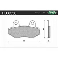 Newfren Rear Brake Pads for Hysoung GT250 COMET 2007-2013 >Tour Organic
