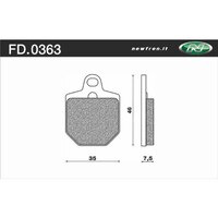 Newfren 1-FD0363-SD Brake Pads Off Road Sintered