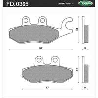Newfren 1-FD0365-BE Brake Pads Organic