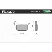 Newfren Rear Brake Pads for Husqvarna CR50 SNR 2005-2012 >Off Road Sintered