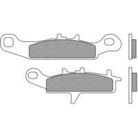 Newfren Front Right Brake Pads for Kawasaki KFX700 V-FORCE 2004-2009 >ATV Sint