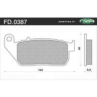 Newfren Front Brake Pads for Harley 883L XL SPORTSTER 2006-2008 >HD Sintered