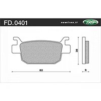 Newfren Rear Brake Pads for Honda NSS250 FORZA 2005-2008 >Elite Sintered