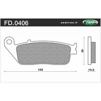Newfren Rear Brake Pads for Benelli BN 302 2015-2017 >Tour Organic