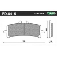 Newfren Front Brake Pads for Ducati 1198 DIAVEL CROMO 2012-2014 >Tour Sintered