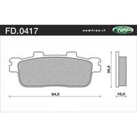 Newfren 1-FD0417-BE Brake Pads Organic