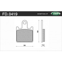 Newfren 1-FD0419-TS Brake Pads Tour Sintered