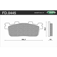 Newfren Rear Brake Pads for Kymco PEOPLE S 200 2009-2010 >Organic