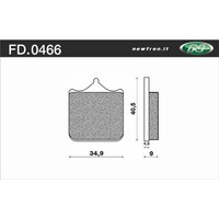 Newfren 1-FD0466-TS Brake Pads Tour Sintered