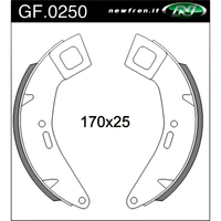 Newfren Front Brake Shoes for Piaggio/Vespa CORSA 200 1989-1997