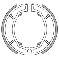 Newfren Front Brake Shoes for Yamaha DT125 1974-1983