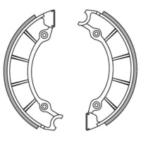 Newfren Front Brake Shoes for Kawasaki H1 500 MACH III 1969