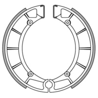 Newfren Rear Brake Shoes for Kawasaki H1 500 MACH III 1969