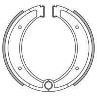 Newfren Front Brake Shoes for Husqvarna CR390 1977-1980