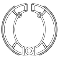 Newfren Front Brake Shoes for Bultaco FRONTERA 250 MK9 1975-1976