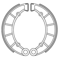 Newfren Rear Brake Shoes for Kawasaki H2 MACH 4 750CC TRIPLE 1972-1975