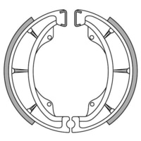 Newfren Rear Brake Shoes for Kawasaki KLT160 1985