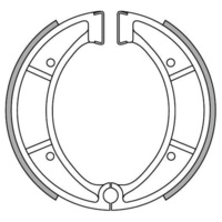 Newfren Front Brake Shoes for Husqvarna CR250 1981-1982