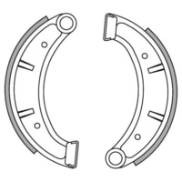 Newfren Front Brake Shoes for Husqvarna WR125 1983-1984