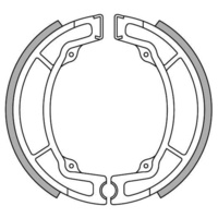 Newfren Front Brake Shoes for Yamaha IT425 1980