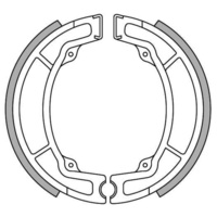Newfren Rear Brake Shoes for Yamaha YZ125 1985-1987
