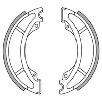 Newfren Front Brake Shoes for Yamaha IT465 1981-1982