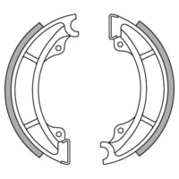 Newfren Front Brake Shoes for Suzuki RM125 1984