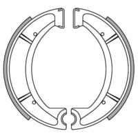Newfren Rear Brake Shoes for Yamaha RD200 1975-1976