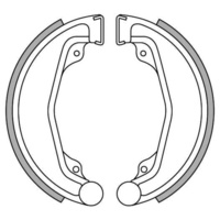 Newfren Rear Brake Shoes for Honda CB250RS SINGLE 1980-1982