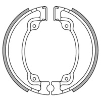 Newfren Rear Brake Shoes for Honda XL500R 1982