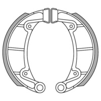 Newfren Front Brake Shoes for Montesa 242 COTA 1982-1984