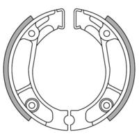 Newfren Rear Brake Shoes for Honda CT200 1984-1989