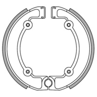 Newfren Rear Brake Shoes for Ossa 250 CROSS 1974-1976