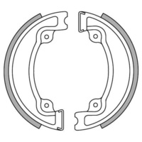 Newfren Rear Brake Shoes for Honda CR125R 1979-1982