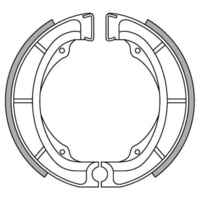 Newfren Front Brake Shoes for Suzuki PE400 1980-1981