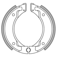 Newfren Rear Brake Shoes for Yamaha CW50 ZUMA 1989-1994