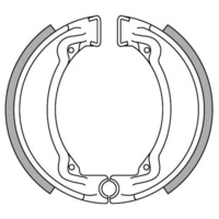 Newfren Front Brake Shoes for Yamaha IT125 1980-1982