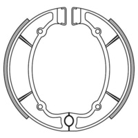 Newfren Rear Brake Shoes for Yamaha TX650 1974
